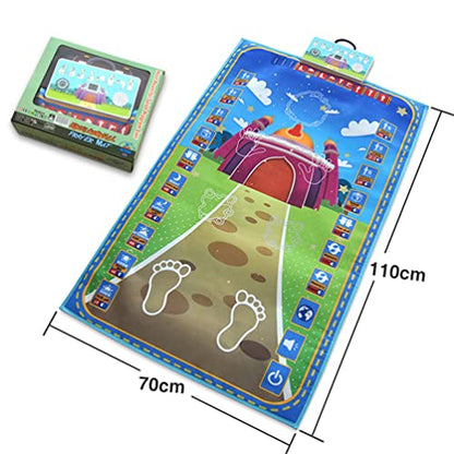 Adult Educational Interactive Prayer Mat-Islamic Gifts Muslim Blue - style: Blue-MMM