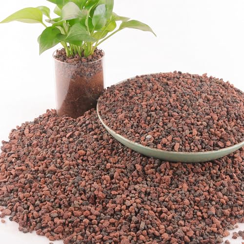 7lb Mix Lava Rocks for Landscaping - Horticultural Volcanic Rock Gravel for Drainage, Succulents, Bonsai, Vase Fillers, Terrarium Plants, Top Dressing - color: Mix Lava, size: 7lb