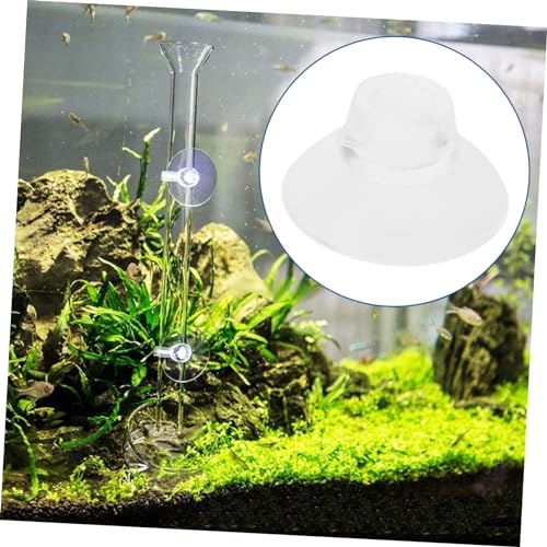 KESYOO 50pcs Fish Tank Feeder Cups Holders for Secure Feeding Aquariums Transparent Design for Elegant Look for Tanks - size: 2.60X2.60X1.50CM