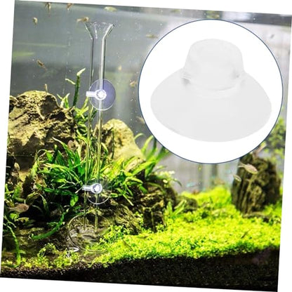 KESYOO 50pcs Fish Tank Feeder Cups Holders for Secure Feeding Aquariums Transparent Design for Elegant Look for Tanks - size: 2.60X2.60X1.50CM