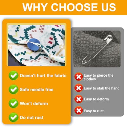 Hijab Magnets Strong Pinless Hijab Pins for Women, No-Damage to Fabric Headscarf Clips, Multi-Use Magnetic Pins for Cloth, Scarf, Dress (8 Pairs Matte) - color: 8 pairs Matte