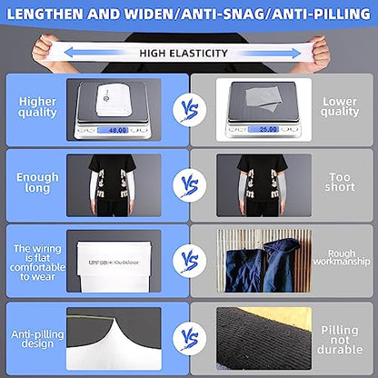 BHYTAKI UV Sun Protection Arm Sleeves, UPF 50 Sports Cooling Arm Compression Sleeves for Men Women Teenager - color: 2 Black+2 White+2 Light Beige