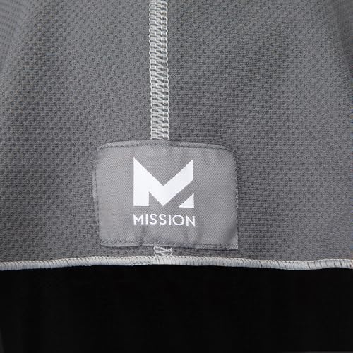 MISSION Cooling Hoodie Towel, Evaporative Cool Technology, Cools Instantly When Wet, UPF 50 Sun Protection, Contours Your Head to Stay in Place, Great for Sports, Fitness, Gym - color: Charcoal