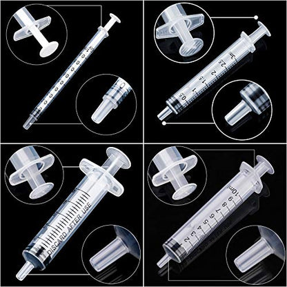 Frienda 20 Packs Syringes Without Needles,1 Ml/ 3 Ml/ 5 Ml/ 10 Ml | Large Plastic Measuring Tools for Food, Horse Care, Lab Dispensing, Graduated Markings, Reusable Multipurpose Applicators - size: 1 ml/ 3 ml/ 5 ml/ 10 ml