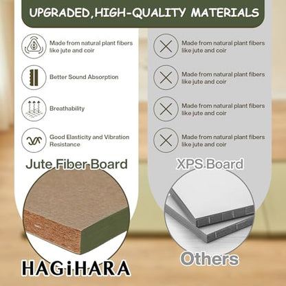 HAGiHARA Japanese Traditional Tatami Mat,35.4"x78.7"x1.2" Foldable Floor Mattress, Japanese Rush Grass Tatami Floor Mat for Meditation, Yoga,Sleeping or Summer Use - size: Twin XL
