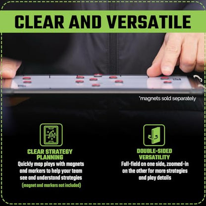 SCOPRO Travel Size Soccer Coaching Board Dry Erase Tactical Whiteboard