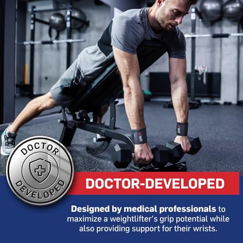 Dr. Arthritis Doctor Developed Wrist Brace, Wrist Wraps for Tendonitis, Hand Support, Ideal for Fitness, Weightlifting (Pair) - style: Wrist Brace - W/out thumb loop 2 pack