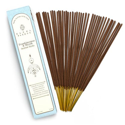 KarmaPledge Frankincense & Myrrh Incense Sticks, Burn Time 45-60 Min, 40 Sticks - color: Frankincense & Myrrh, size: 40 Hand Dipped Sticks