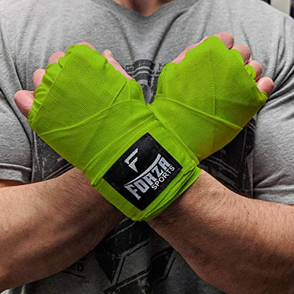 Forza Sports 120" Mexican Style Boxing and MMA Handwraps - color: Lime Green