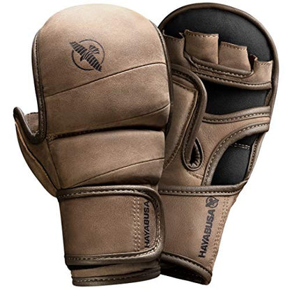 Hayabusa T3 LX Leather 7oz MMA Sparring Training Gloves Men & Women - size: Medium