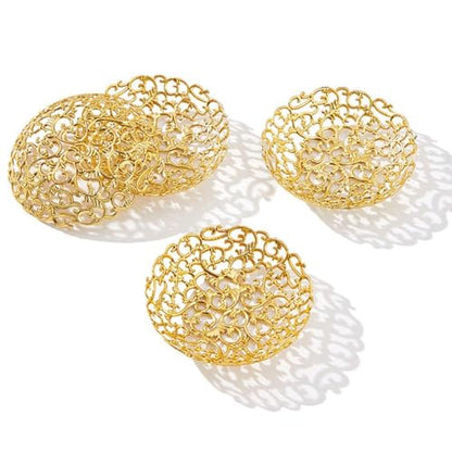 12 Pcs Gold Ramadan Tray Eid Mubarak Tray Ramadan Plate Reusable Snack Serving Plate for Ramadan Festival Desktop Decoration