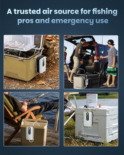 Pawfly USB Rechargeable Bait Aerator for Fishing, Portable Oxygen Pump for 5 to 100 Gallon Buckets, Livewells and Minnow Tanks - style: 5 to 20 Gal (Standard Kit)