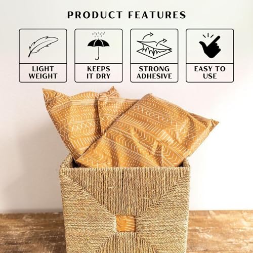 Poly Mailers 10x13 Inch 500 Pack Medium Shipping Bags Strong Thick Mailing Envelopes | Self Sealing Adhesive | Waterproof & Tear Resistant | Small Business Packaging for Clothing - Boho Brown - color: Brown, size: 10x13 (500 Pack)