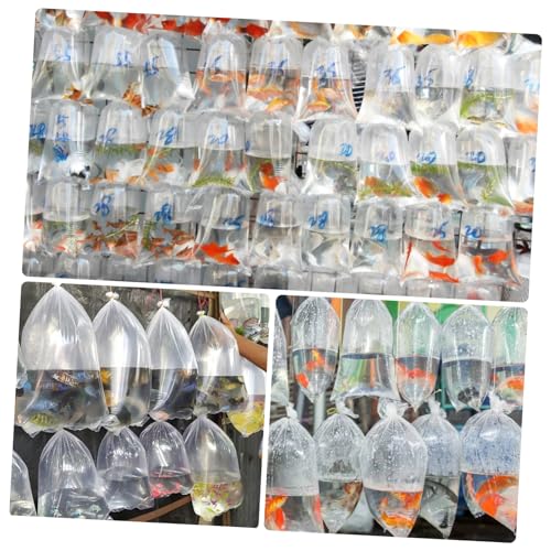 10pcs Oxygen Plastic Bags for Fish Shrimp Fry Thickened Aquatic Packaging for Pet Stores and Fish Farms Versatile Temporary Storage - size: 75x48cm