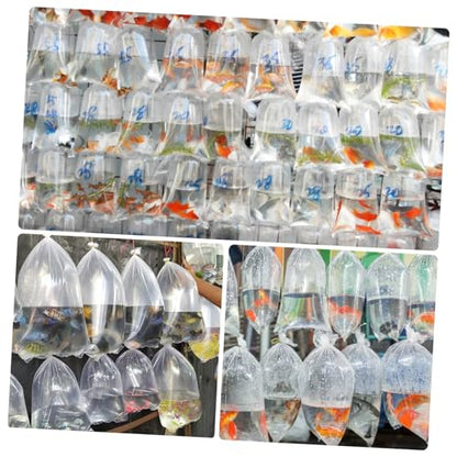 10pcs Oxygen Plastic Bags for Fish Shrimp Fry Thickened Aquatic Packaging for Pet Stores and Fish Farms Versatile Temporary Storage - size: 75x48cm