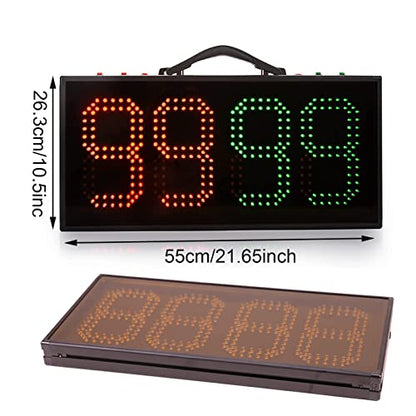 Substitution Board for Soccer, LED Football Game Injury Stop Time Display Boards, Double-Side Football Substitution Board, Change Player Sport Referee Equipment Scoreboard