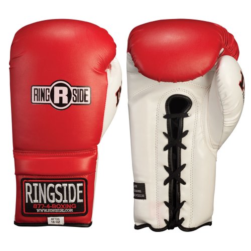 Ringside Lace IMF Tech Boxing Training Sparring Gloves - color: Red, size: 16 OZ