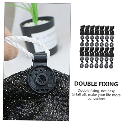 KESYOO 30Pcs Non Slip Mesh Buckle Clips for Shade Cloth and Greenhouse Fixing Durable Sunshade Clamp for Secure Attachment of Nets and Canopies