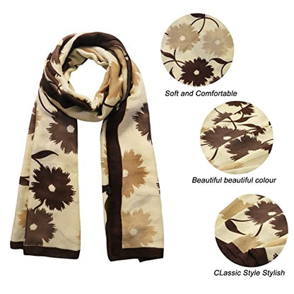 FINIZO Women's Fashion Scarves, Lightweight Cotton Blend Neck Scarves - color: 41