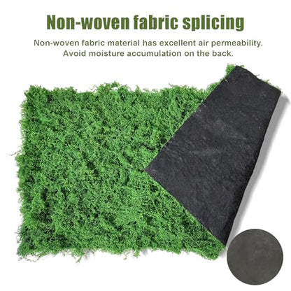 Fake Moss for Crafts 19.68" x 39.37" Artificial Moss for Indoor Plants Decorating Dark Green Faux Grass for Planters Crafts DIY Table Centerpieces Fairy Garden Floral Wedding 50 x 100cm