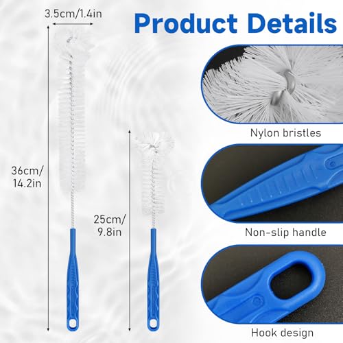 J.CARP Cleaning Kit, Made of Stainless Steel 304, Tough and Enduring - color: Soft Flask Brush