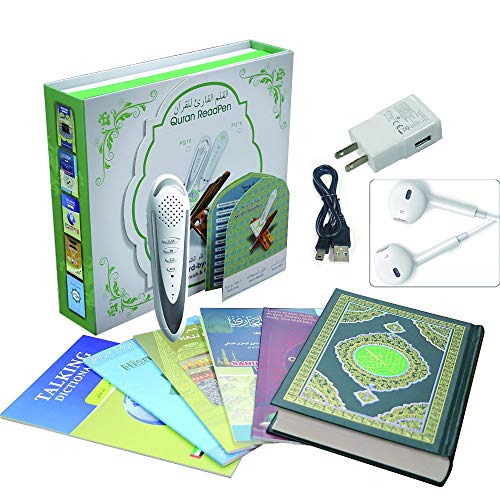 Ramadan Digital Quran Pen 8GB Memory Downloading Reciters and Languages English Arabic Urdu French Spanish German etc,with 6 Holy Quran Books for Kid and Arabic Muslims Learner - color: Quran Pen PQ15