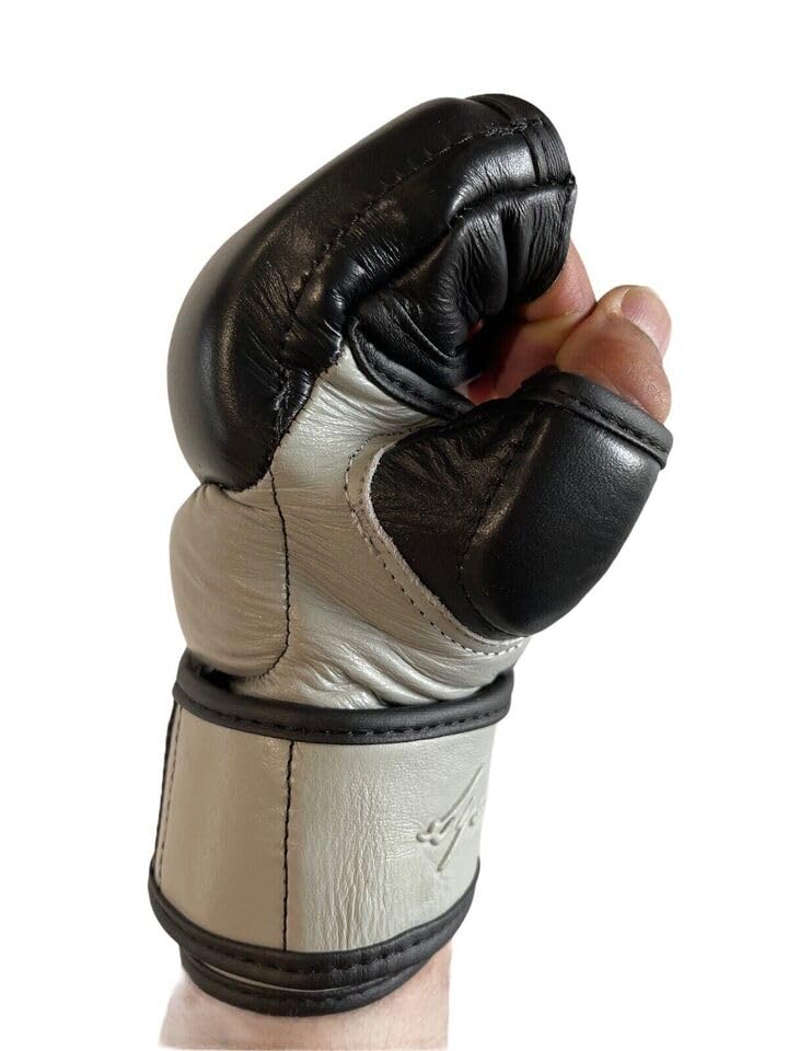 Victorbudo MMA Gloves for Men & Women, Martial Arts Bag Gloves, Kickboxing Gloves with Open Palms, Boxing Gloves for Punching Bag, Sparring, Muay Thai, MMA - size: Medium