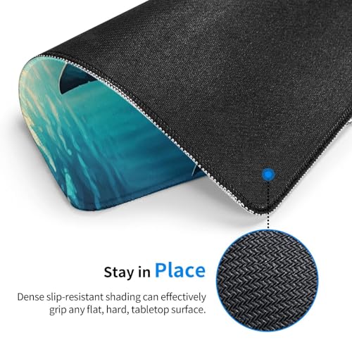 Summer Blue Ocean Shark Mousepad Non-Slip Rubber Base Mouse Pads for Computers Laptop Office Desk Accessories Mouse pad 7.9 x 9.5 in - color: Shark