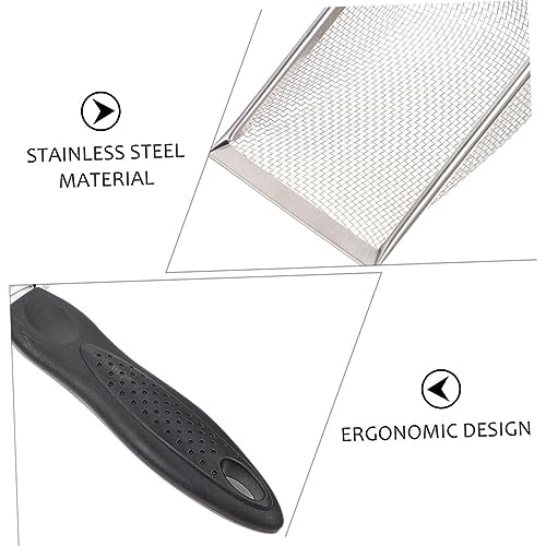 Abaodam 2PCS Stainless Steel Reptile Shovels Portable Substrate Scooper for Tortoises Lizards and Snakes Convenient Litter Cleaning Tools Fine Mesh Design