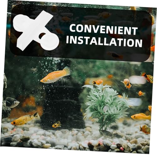 Toddmomy 20pcs Fish Tank Partition Clip Aquarium Decoration Egg Crate Diffuser Aquarium Air Air Pump Divider Fish Tank Isolation Board Aquarium Grid Divider Tray Cup Abs White