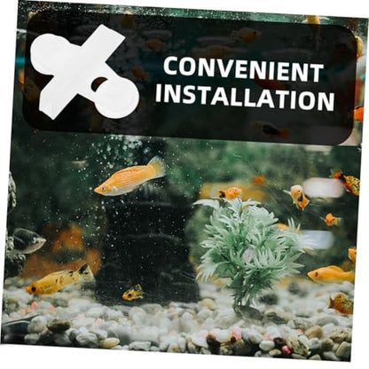 Toddmomy 20pcs Fish Tank Partition Clip Aquarium Decoration Egg Crate Diffuser Aquarium Air Air Pump Divider Fish Tank Isolation Board Aquarium Grid Divider Tray Cup Abs White