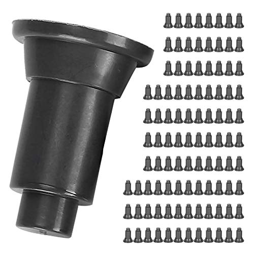 100Pcs Aquarium Isolation Board Support Feet, PVC Material, 2.8cm Height - Adjustable Divider Stabilizers, Food Grade Plastic, Easy Cleaning for Fish Tanks (Black)