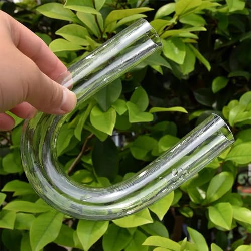 U Shape Acrylic Tube for Aquarium Fish Tank: Outer Dia 32mm Aquarium Pumps Pipe Connector Water Supply Tube, Transparent U Shape Test Tube for Garden Supplies Home DIY Connector