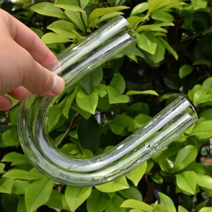 U Shape Acrylic Tube for Aquarium Fish Tank: Outer Dia 32mm Aquarium Pumps Pipe Connector Water Supply Tube, Transparent U Shape Test Tube for Garden Supplies Home DIY Connector