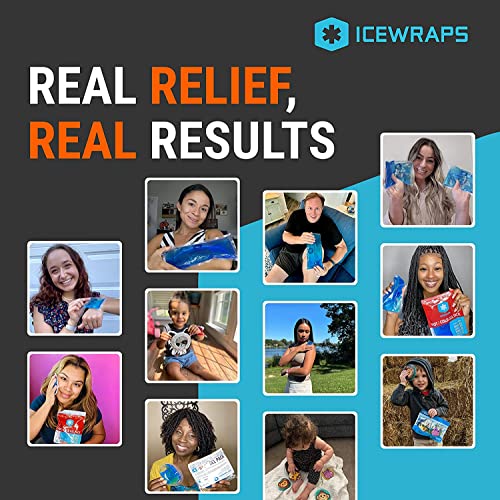 ICEWRAPS Reusable Ice Packs Compact 3 x 5 in, Soft Cooling, Pack of 60 | Hot or Cold Use, Puncture Resistant, Ice Pack for Everyday Comfort, Multi Use Gel Design, FSA-HSA Eligible - size: 60 Packs