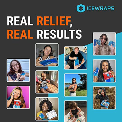 ICEWRAPS Reusable Ice Packs Compact 3 x 5 in, Soft Cooling, Pack of 60 | Hot or Cold Use, Puncture Resistant, Ice Pack for Everyday Comfort, Multi Use Gel Design, FSA-HSA Eligible - size: 60 Packs