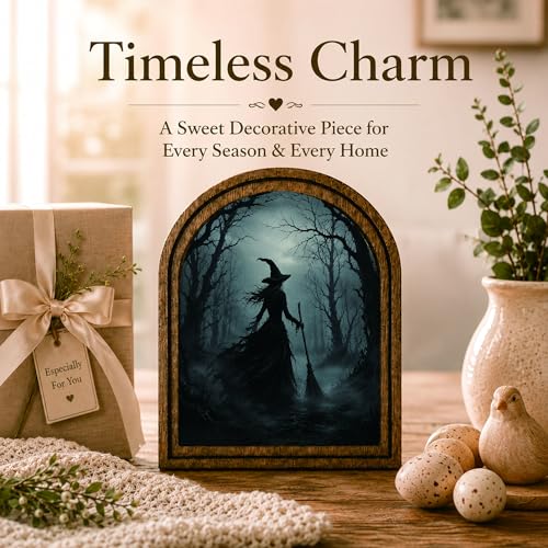 Witch Forest Halloween Arched Table Sign - color: Dark Forest Witch
