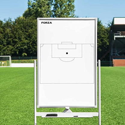 FORZA Double-Sided Wheeled Coaching Whiteboards | Dry Erase Board Equipped with Magnetic Markers, Pen & Eraser [60in x 47in or 35.4in x 24in] (Soccer, 35.4" x 24") - size: 35"W x 60"H, style: Soccer