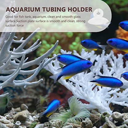 Hose Holder 25pcs Accessories Suckers Cup Fixing Air Rubber Professional Fish Holders Cups Clear Transparent for Clamps Hose Tank Aquarium Tube Holder Water Tubing Clip Clips