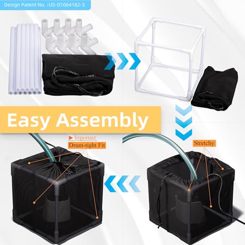 Fineday Pond Filter, 7" Fine Mesh Water Pump Barrier Bag Box Basket - size: 7 inch