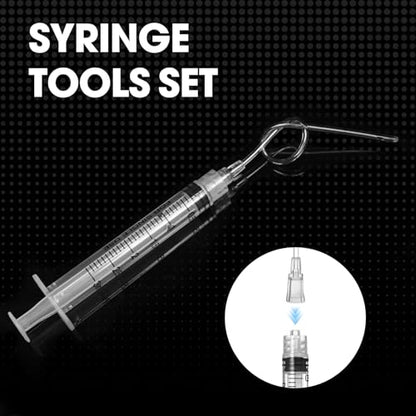 3ml Luer Lock Syringe with Cap and Soft Plastic Tube, Individually Wrapped 10 Pack, Suitable for Pet Liquids Feeding - size: 3ml - 2.0mm Tube