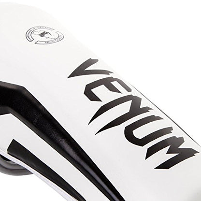 Venum Elite Standup Shin Guards - color: White/Black, size: Medium