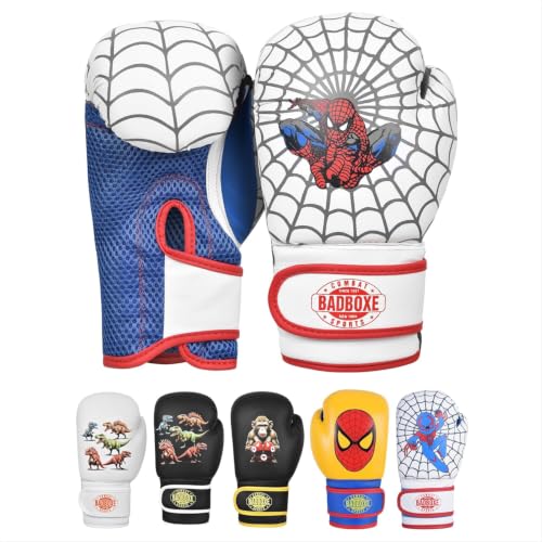 Boxing Gloves 6oz | Boxing Gloves for Kickboxing Muay Thai MMA | Bag Gloves for Punching Bag - color: White - Blue