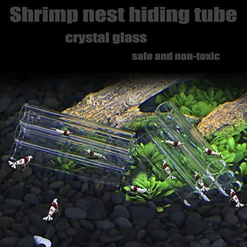6-Tube Glass Breeding Tube & Shelter Aquarium Fish Tank Pipe Decor