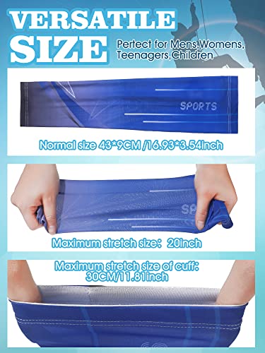 Tisancy 10 Pairs Sun Protection UV Arm Sleeves Cooling Anti Slip Compression Sleeves Sports Polyester Cycling Covers - size: Large, style: Fresh Style