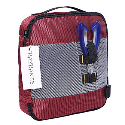 Raprance Fishing Lure Bag Baits Tackle Binder Organizer Storage Plastic Bag - color: Red