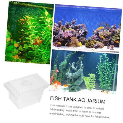 Fish Isolation Box for Betta Fine Mesh Breeding Incubator with Durable for Fish Shrimp and Newborns Easy Attachment to Aquariums