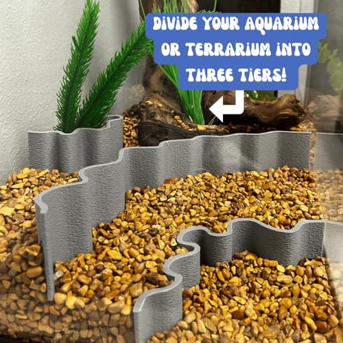 Chatelet REEFSHAPE Aquarium or Terrarium Substrate Cliffs Combo Pack | Separate Substrate Layers in Aquariums or Terrariums to Create Cliffs & Depth | Made in USA (Cliff Combo, Gray) - color: Cliff Combo, Gray