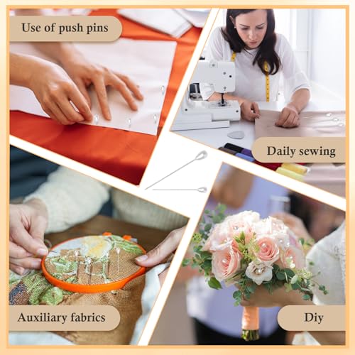 200 Pcs Corsage Pins 2 Styles Teardrop Boutonniere Pins Pearl Pin - size: 200pcs