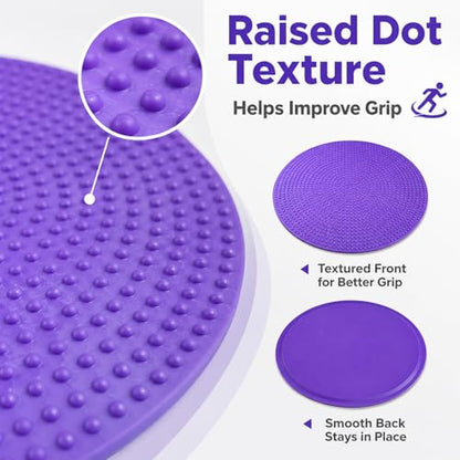 Sukh Poly Spots Markers - 12 Pcs Floor Dots Sport Markers for PE | Flat Training Markers for Soccer, Basketball, Agility Drills, PE Classrooms, Indoor Gyms and Outdoor Fields
